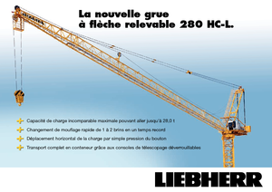 Grúas torre con pluma rotativa Liebherr 280 HC-L 16/28  Litronic