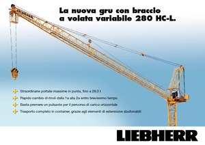 Grúas torre con pluma rotativa Liebherr 280 HC-L 16/28  Litronic