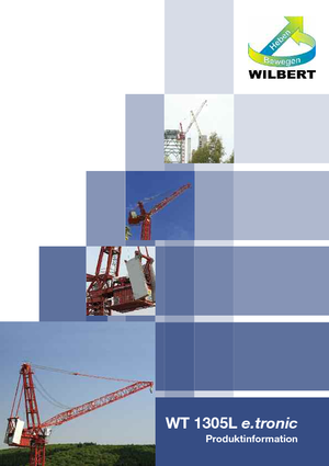 Grúas torre con pluma rotativa Wilbert WT 1305 L e.tronic