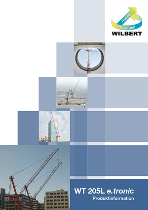 Grúas torre con pluma rotativa Wilbert WT 205 L e.tronic