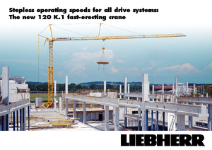 Grúas torre con rotación inferior Liebherr 120 K.1 FU