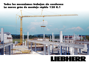 Grúas torre con rotación inferior Liebherr 120 K.1 FU
