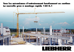 Grúas torre con rotación inferior Liebherr 120 K.1 FU
