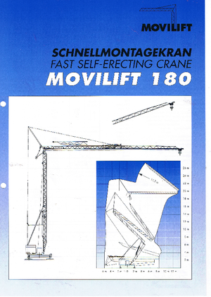 Grúas torre con rotación inferior Zebak 180 Movilift