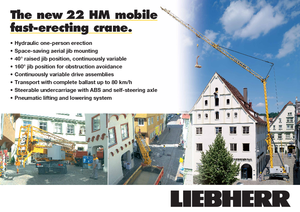 Grúas torre con rotación inferior Liebherr 22 HM FU