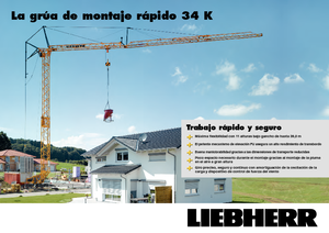 Grúas torre con rotación inferior Liebherr 34 K-2,5m
