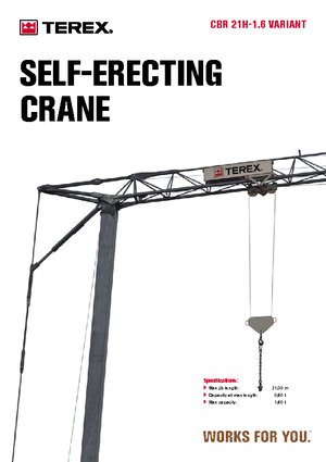 Grúas torre con rotación inferior Terex Comedil (Zeppelin) CBR 21 H