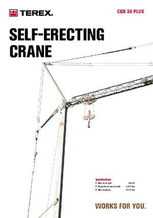 Grúas torre con rotación inferior Terex Comedil (Zeppelin) CBR 30 Plus