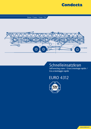 Grúas torre con rotación inferior Condecta E 4312