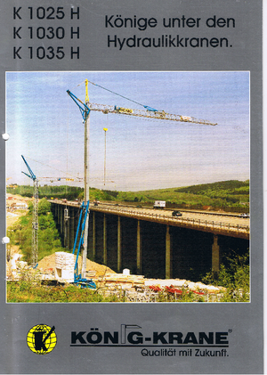 Grúas torre con rotación inferior König K 1030 H (2,5m)