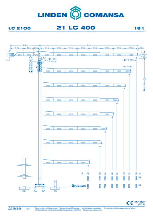 Grúas torre con rotación superior Comansa 21LC400