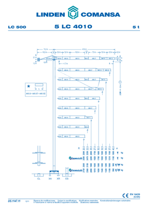 Grúas torre con rotación superior Comansa 5LC4010
