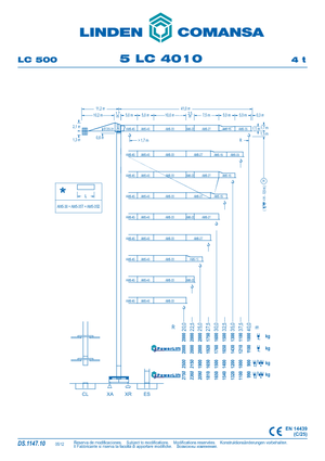 Grúas torre con rotación superior Comansa 5LC4010