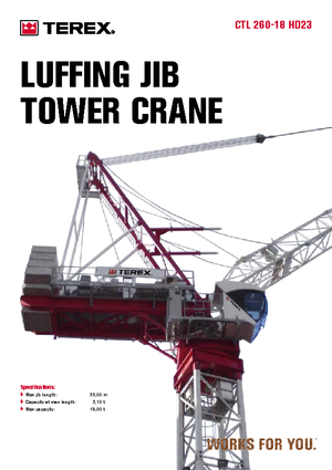 Grúas torre con rotación superior Terex Comedil (Zeppelin) CTL 260-18
