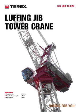 Grúas torre con rotación superior Terex Comedil (Zeppelin) CTL 260-18