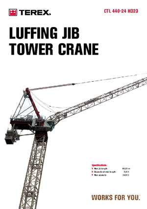 Grúas torre con rotación superior Terex Comedil (Zeppelin) CTL 440-24