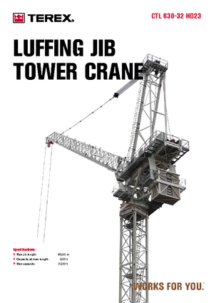 Grúas torre con rotación superior Terex Comedil (Zeppelin) CTL 630-32