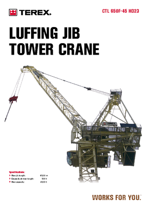 Grúas torre con rotación superior Terex Comedil (Zeppelin) CTL 650 F 45