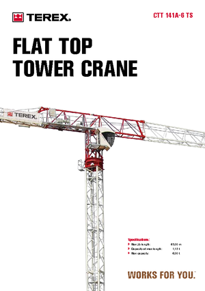 Grúas torre con rotación superior Terex Comedil (Zeppelin) CTT 141 A 6