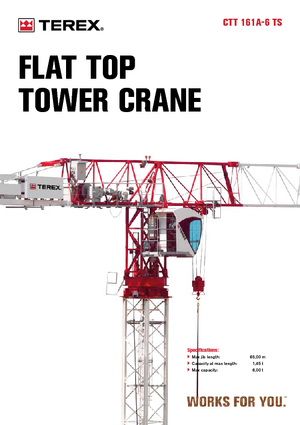 Grúas torre con rotación superior Terex Comedil (Zeppelin) CTT 161 A 6
