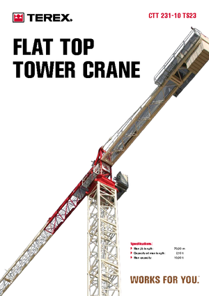 Grúas torre con rotación superior Terex Comedil (Zeppelin) CTT 231-10