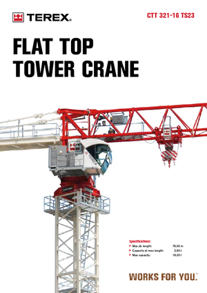 Grúas torre con rotación superior Terex Comedil (Zeppelin) CTT 321-16
