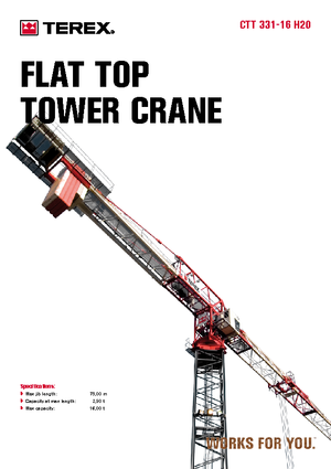 Grúas torre con rotación superior Terex Comedil (Zeppelin) CTT 331-16