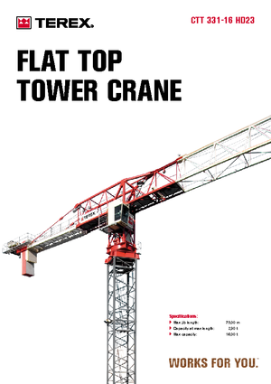 Grúas torre con rotación superior Terex Comedil (Zeppelin) CTT 331-16