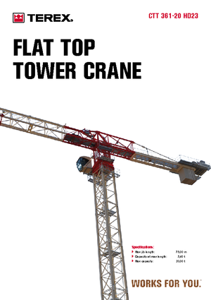 Grúas torre con rotación superior Terex Comedil (Zeppelin) CTT 361-20