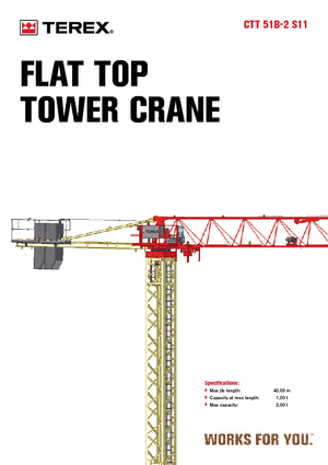 Grúas torre con rotación superior Terex Comedil (Zeppelin) CTT 51 B 2