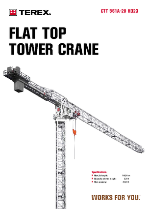 Grúas torre con rotación superior Terex Comedil (Zeppelin) CTT 561 A 20