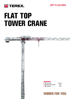 Grúas torre con rotación superior Terex Comedil (Zeppelin) CTT 71 A 2,5