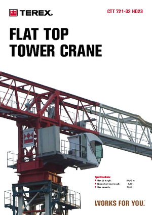 Grúas torre con rotación superior Terex Comedil (Zeppelin) CTT 721 A 32