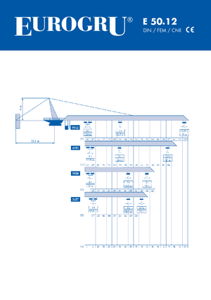 Grúas torre con rotación superior Eurogru ® E 50.12