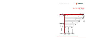 Grúas torre con rotación superior Potain MCT 88-5 t