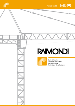 Grúas torre con rotación superior Raimondi MR 99-B