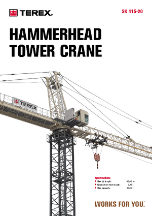 Grúas torre con rotación superior Terex Peiner SK 415-F-Ts 212.1