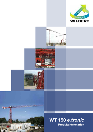 Grúas torre con rotación superior Wilbert WT 150 e.tronic