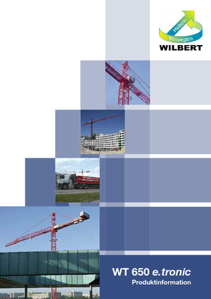 Grúas torre con rotación superior Wilbert WT 650 e.tronic