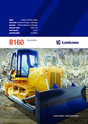 Bulldozers / Topadoras Liugong B160 