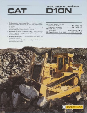 Bulldozers / Topadoras Caterpillar D 10 N