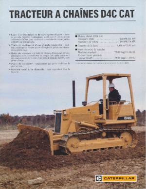 Bulldozers / Topadoras Caterpillar D 4 C