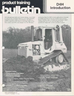 Bulldozers / Topadoras Caterpillar D 4 H MPP