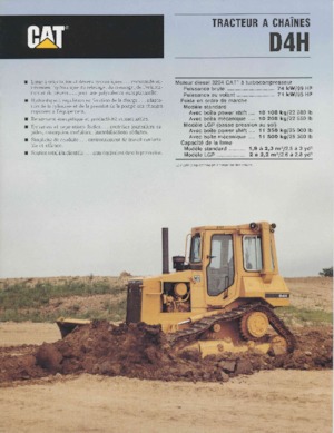 Bulldozers / Topadoras Caterpillar D 4 H MPP