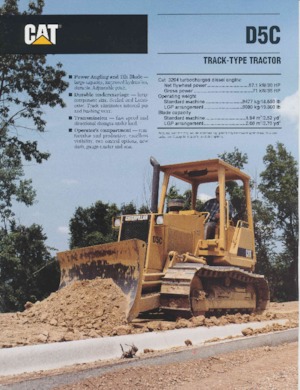 Bulldozers / Topadoras Caterpillar D 5 C