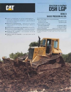 Bulldozers / Topadoras Caterpillar D 5 H II LGP