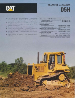 Bulldozers / Topadoras Caterpillar D 5 H MPS