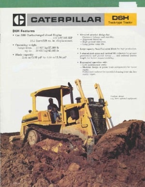 Bulldozers / Topadoras Caterpillar D 6 H DPL