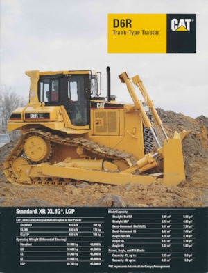 Bulldozers / Topadoras Caterpillar D 6 R XL SU