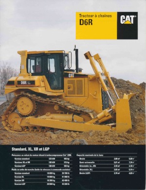 Bulldozers / Topadoras Caterpillar D 6 R XL SU
